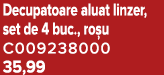 Decupatoare aluat linzer, set de 4 buc., ro u C009238000 35,99