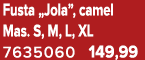 Fusta „Jola”, camel Mas. S, M, L, XL 7635060 149,99