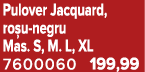 Pulover Jacquard, ro u negru Mas. S, M. L, XL 7600060 199,99