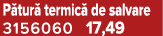 P tur termic  de salvare 3156060 17,49