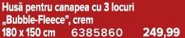 Hus pentru canapea cu 3 locuri „Bubble Fleece”, crem 180 x 150 cm 6385860 249,99