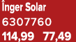  nger Solar 6307760 114,99 77,49