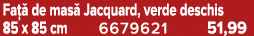 Fa  de mas  Jacquard, verde deschis 85 x 85 cm 6679621 51,99