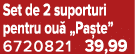 Set de 2 suporturi pentru ou „Pa te” 6720821 39,99