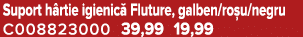 Suport h rtie igienic Fluture, galben/ro u/negru C008823000 39,99 19,99