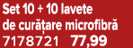 Set 10 + 10 lavete de cur are microfibr  7178721 77,99