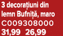 3 decora iuni din lemn Bufni , maro C009308000 31,99 26,99