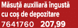 M su  auxiliar   ngust  cu co  de depozitare 7641760 207,99
