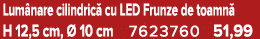 Lum nare cilindric cu LED Frunze de toamn  H 12,5 cm,   10 cm 7623760 51,99