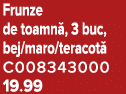 Frunze de toamn , 3 buc, bej/maro/teracot C008343000 19.99