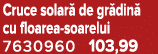 Cruce solar de gr din  cu floarea soarelui 7630960 103,99