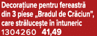 Decora iune pentru fereastr din 3 piese „Bradul de Cr ciun”, care str luce te  n  ntuneric 1304260 41,49