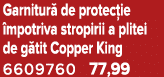 Garnitur de protec ie  mpotriva stropirii a plitei de g tit Copper King 6609760 77,99