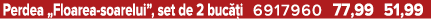 Perdea „Floarea soarelui”, set de 2 buc i 6917960 77,99 51,99