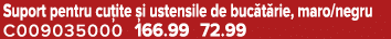 Suport pentru cu ite i ustensile de buc t rie, maro/negru C009035000 166.99 72.99