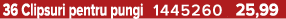 36 Clipsuri pentru pungi 1445260 25,99