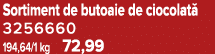 Sortiment de butoaie de ciocolat 3256660 194,64/1 kg 72,99