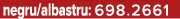 negru/albastru: 698.2661
