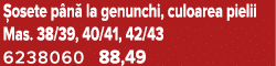  osete p n la genunchi, culoarea pielii Mas. 38/39, 40/41, 42/43 6238060 88,49