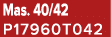 Mas. 40/42 P17960T042
