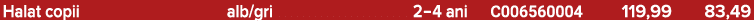 Halat copii alb/gri 2–4 ani C006560004 119,99 83,49