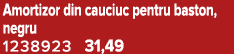 Amortizor din cauciuc pentru baston, negru 1238923 31,49