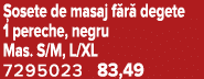  osete de masaj f r degete 1 pereche, negru Mas. S/M, L/XL 7295023 83,49