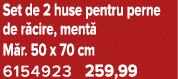 Set de 2 huse pentru perne de r cire, ment M r. 50 x 70 cm 6154923 259,99