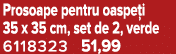 Prosoape pentru oaspe i 35 x 35 cm, set de 2, verde 6118323 51,99