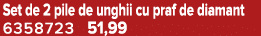 Set de 2 pile de unghii cu praf de diamant 6358723 51,99