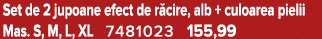 Set de 2 jupoane efect de r cire, alb + culoarea pielii Mas. S, M, L, XL 7481023 155,99