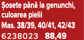  osete p n la genunchi, culoarea pielii Mas. 38/39, 40/41, 42/43 6238023 88,49