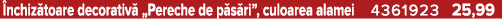 nchiz toare decorativ „Pereche de p s ri”, culoarea alamei 4361923 25,99