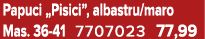 Papuci „Pisici”, albastru/maro Mas. 36 41 7707023 77,99