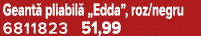 Geant pliabil  „Edda”, roz/negru 6811823 51,99