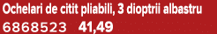 Ochelari de citit pliabili, 3 dioptrii albastru 6868523 41,49