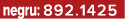 negru: 892.1425