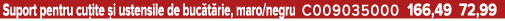 Suport pentru cu ite i ustensile de buc t rie, maro/negru C009035000 166,49 72,99