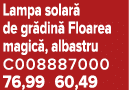 Lampa solar de gr din  Floarea magic , albastru C008887000 76,99 60,49