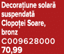 Decora iune solar suspendat  Clopo ei Soare, bronz C009628000 70,99