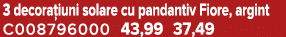 3 decora iuni solare cu pandantiv Fiore, argint C008796000 43,99 37,49