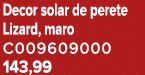 Decor solar de perete Lizard, maro C009609000 143,99