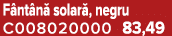F nt n solar , negru C008020000 83,49
