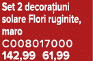 Set 2 decora iuni solare Flori ruginite, maro C008017000 142,99 61,99