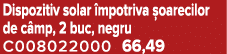 Dispozitiv solar mpotriva  oarecilor de c mp, 2 buc, negru C008022000 66,49