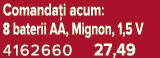 Comanda i acum: 8 baterii AA, Mignon, 1,5 V 4162660 27,49