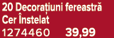 20 Decora iuni fereastr Cer  nstelat 1274460 39,99