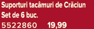 Suporturi tac muri de Cr ciun Set de 6 buc. 5522860 19,99