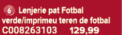 ￼ Lenjerie pat Fotbal verde/imprimeu teren de fotbal C008263103 129,99